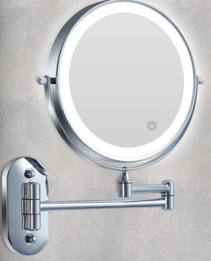 MAGNIFILUX – LED Magnifying Mirror with Adjustable Lighting and Rechargeable Battery