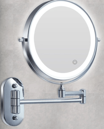 MAGNIFILUX – LED Magnifying Mirror with Adjustable Lighting and Rechargeable Battery