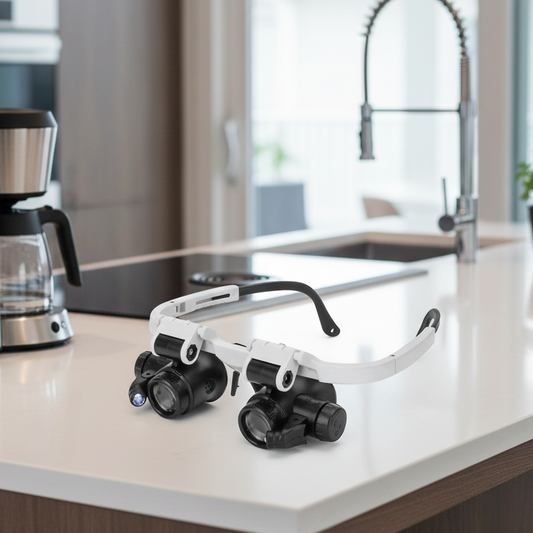 CLARIVIEW – Adjustable LED Magnifying Glasses for Reading & Jewelry Work