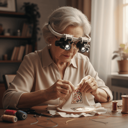 CLARIVIEW – Adjustable LED Magnifying Glasses for Reading & Jewelry Work