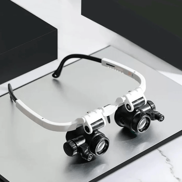 CLARIVIEW – Adjustable LED Magnifying Glasses for Reading & Jewelry Work