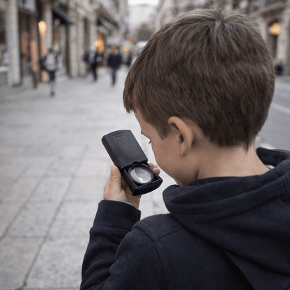 DETAILSCOPE – 30x illuminated handheld magnifier for precise inspections