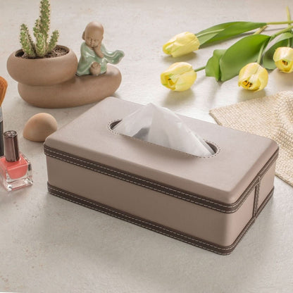 Luscenta Leather Case | Handmade Tissue Holder | Elegant Design Made of Faux Leather | For Home, Office & Car