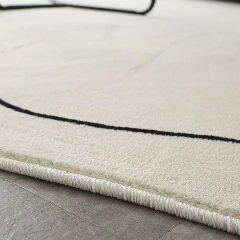 FLOFFCLOUD – Cozy fluffy rug with cloud pattern for warm living areas, easy to care for