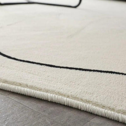 FLOFFCLOUD – Cozy fluffy rug with cloud pattern for warm living areas, easy to care for