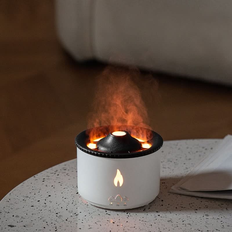 FIREGLOW – Aroma humidifier with flame effect & night light for relaxation & room fragrance