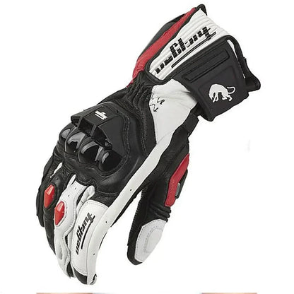 MOTOLEATHER GLOVES - Motorbike gloves made of leather with protective padding & breathable perforation