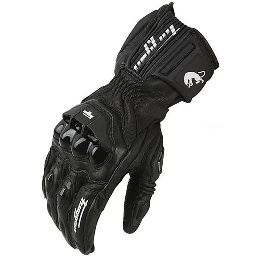 MOTOLEATHER GLOVES - Motorbike gloves made of leather with protective padding & breathable perforation
