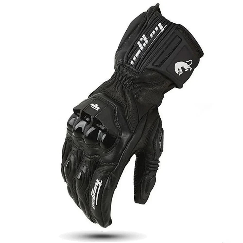 MOTOLEATHER GLOVES - Motorbike gloves made of leather with protective padding & breathable perforation