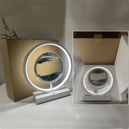 SANDFLOW – 3D LED Sand Art Table Lamp with USB Charging for Relaxing Ambiance