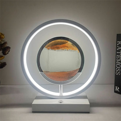 SANDFLOW – 3D LED Sand Art Table Lamp with USB Charging for Relaxing Ambiance