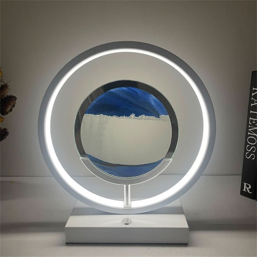 SANDFLOW – 3D LED Sand Art Table Lamp with USB Charging for Relaxing Ambiance