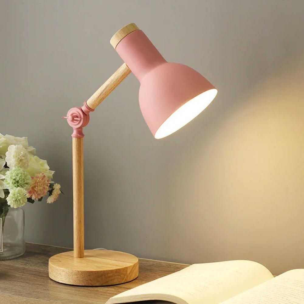 LUMOWOOD Desk Lamp - Adjustable wooden table lamp in Scandinavian style for stylish lighting
