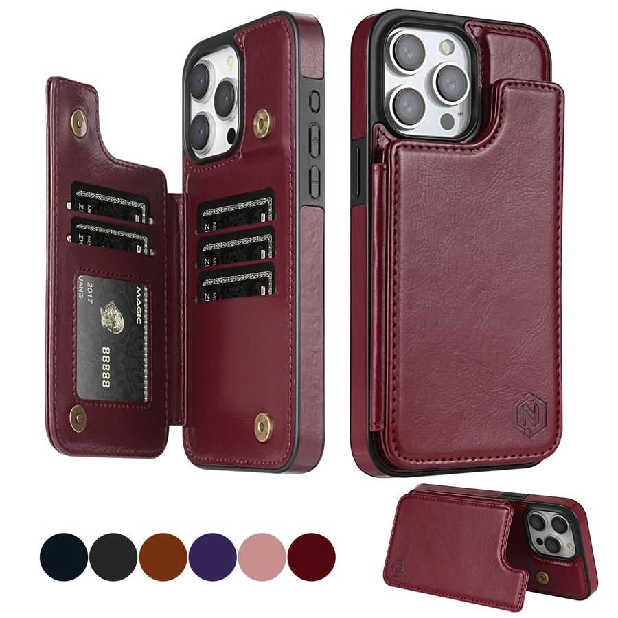 LEDERWALLET - Elegant smartphone case with card slots