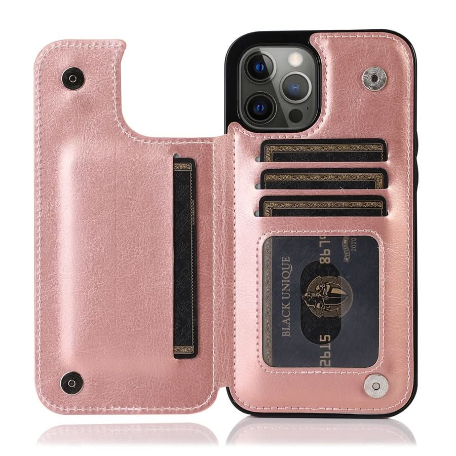 LEDERWALLET - Elegant smartphone case with card slots