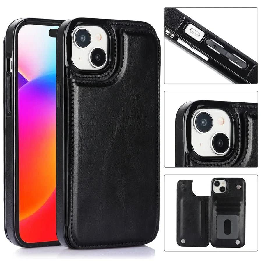 LEDERWALLET - Elegant smartphone case with card slots
