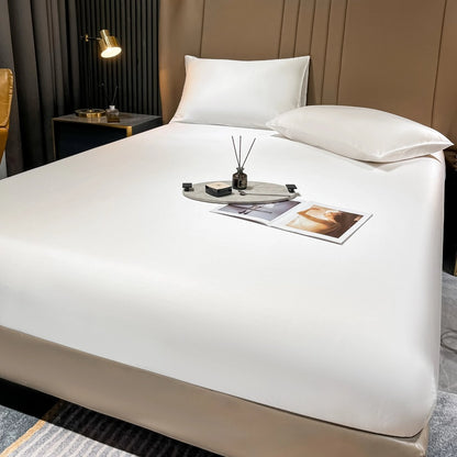 SILKLYRA – Elegant Fitted Sheet Made of Mulberry Silk with Deep Pocket