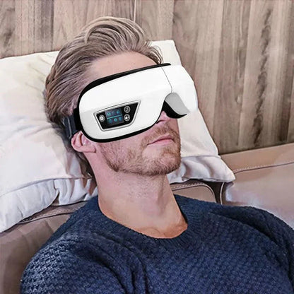 Eyeglow Smart 6D eye massager - air pressure, heat & vibration massage with Bluetooth & folding function