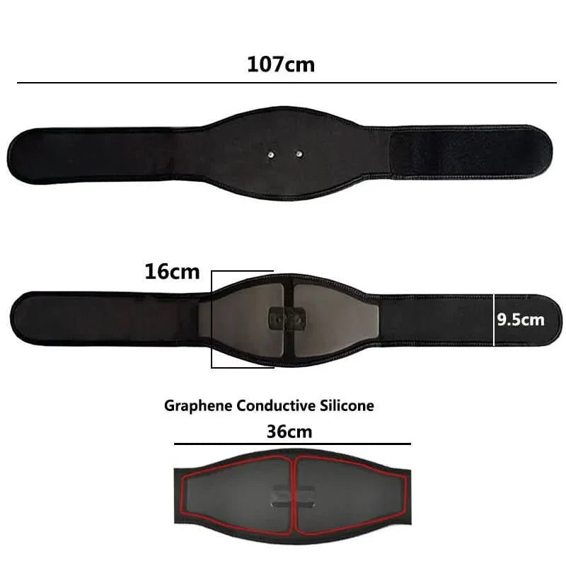 EMS abdominal muscle trainer - effective muscle training without workout stress