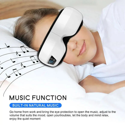 Eyeglow Smart 6D eye massager - air pressure, heat & vibration massage with Bluetooth & folding function