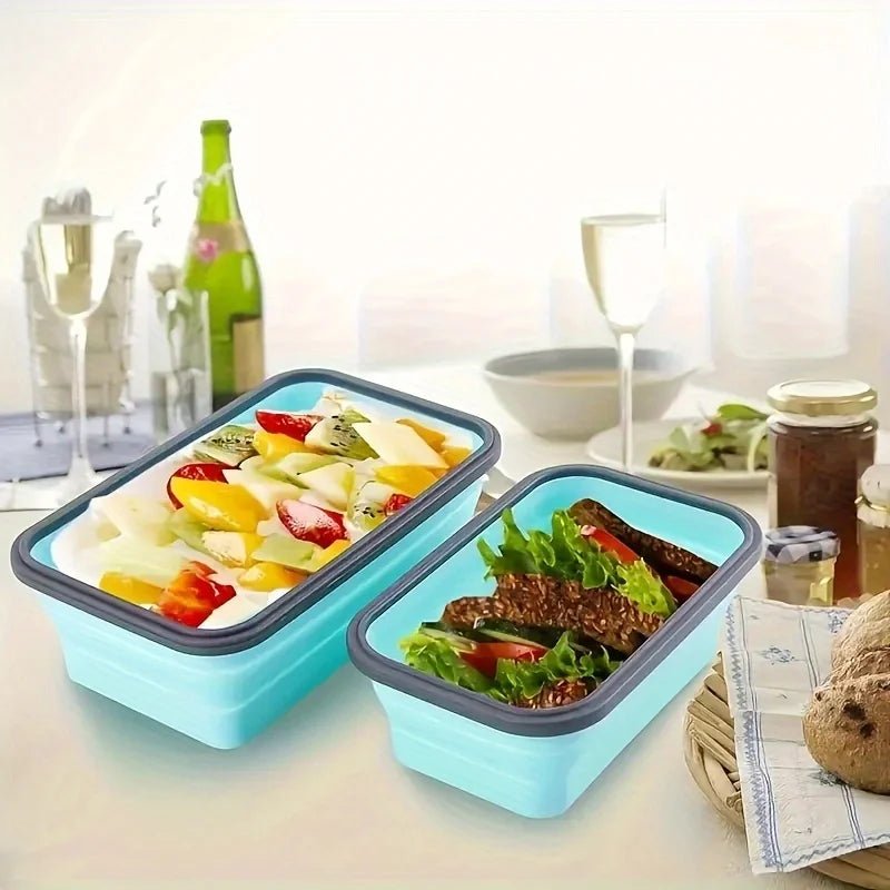 MICROSAFE – Foldable Silicone Meal Prep Containers, Microwave Safe & Space-Saving