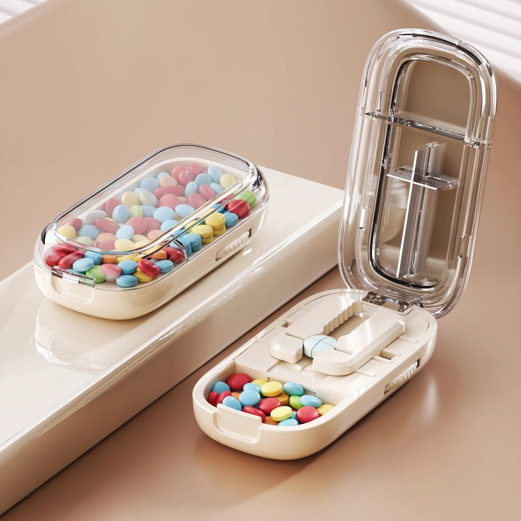 CAREEDGE – Safe Pill Cutter with Invisible Storage Box