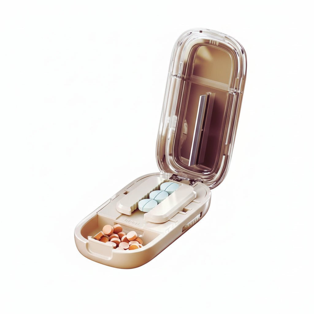 CAREEDGE – Safe Pill Cutter with Invisible Storage Box