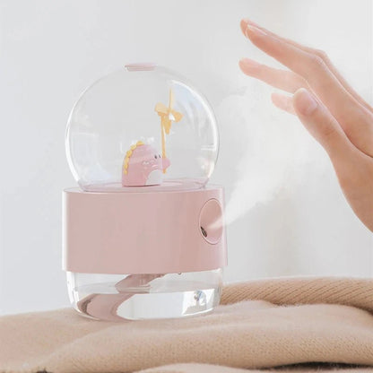 MISTMELO – Cute wireless rechargeable humidifier with music box and night lamp