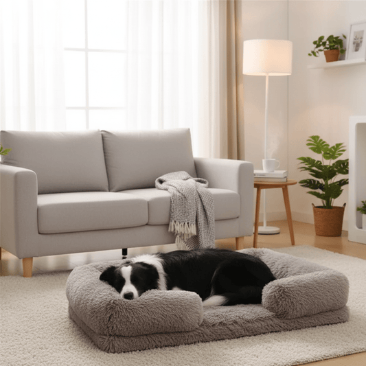 COZYPEDIC – Memory Foam Dog Bed with Plush Side Supports