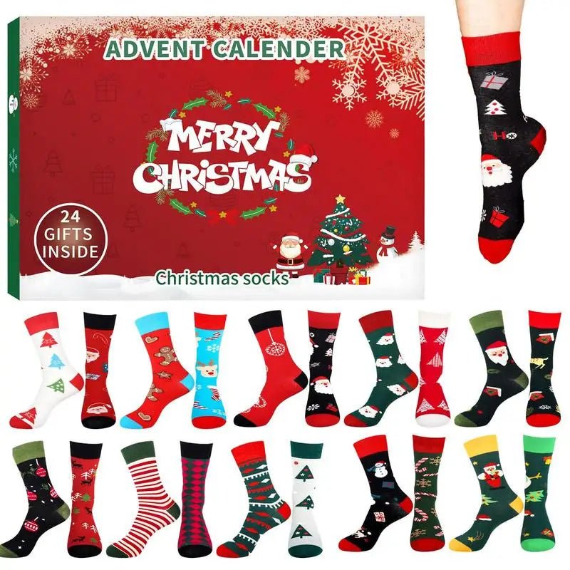 GIFTFEET 2025 – 24-day Advent calendar with Christmas socks for adults