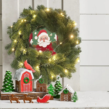 ARC FORM – LED-illuminated Christmas wreath for warm festive elegance