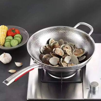 PANVION – Premium titanium wok with round bottom for induction cookers and effortless stir-frying