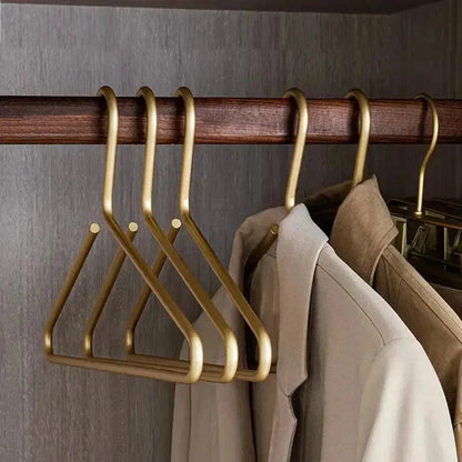 SILKGOLDEN – Elegant Gold/Silver Hanger Set for Neat & Space-Saving Home Wardrobes