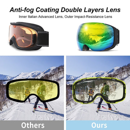 MIRRORMAX SHIFT – Magnetic Premium Ski Goggles with UV400 & Anti-Fog Mirror Optics