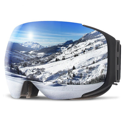 MIRRORMAX SHIFT – Magnetic Premium Ski Goggles with UV400 & Anti-Fog Mirror Optics