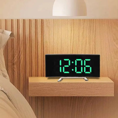 SILENZA – Silent LED Mirror Alarm Clock for Modern Rooms