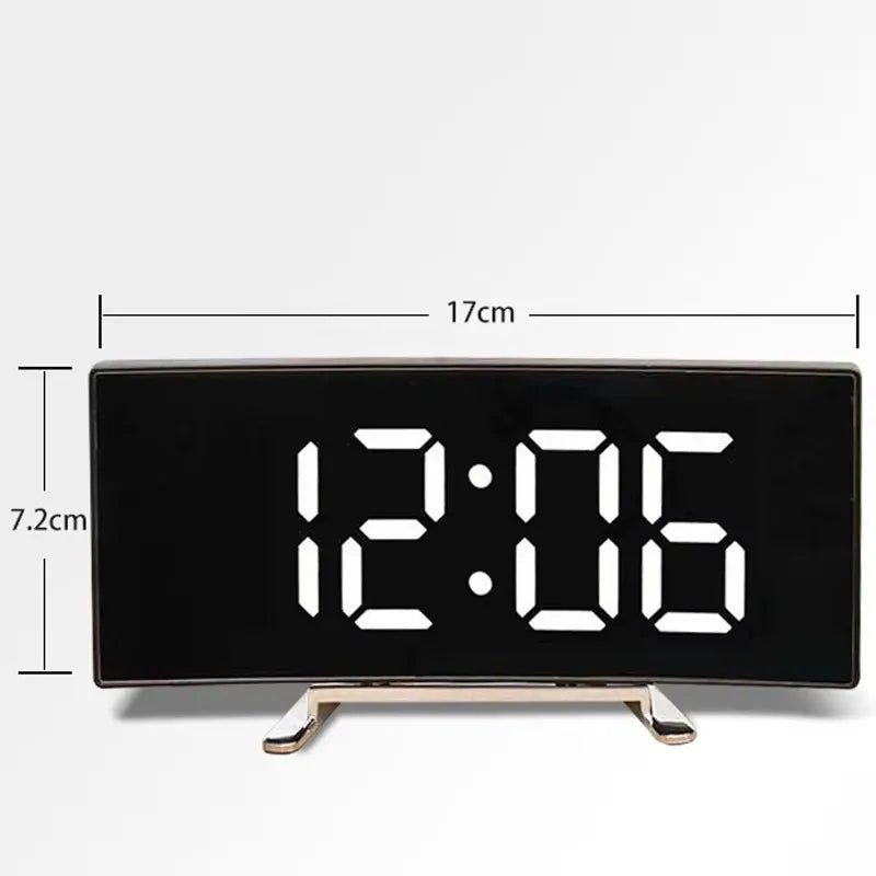 SILENZA – Silent LED Mirror Alarm Clock for Modern Rooms