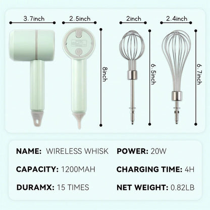 PURE MIX – Wireless Mini Hand Mixer for Easy Everyday Baking