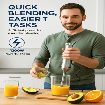 MASTER BLEND – 1000 W 4-in-1 Hand Blender for Effortless Kitchen Performance