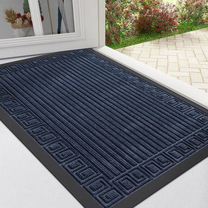 MUDCONTROL – Non-slip Rubber Door Mat for Maximum Dirt Absorption