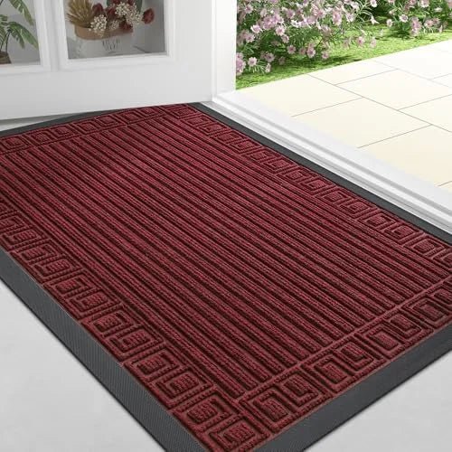 MUDCONTROL – Non-slip Rubber Door Mat for Maximum Dirt Absorption