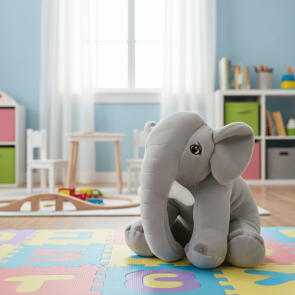 SnuggleTrunk - Cuddle Buddy plush elephant for babies