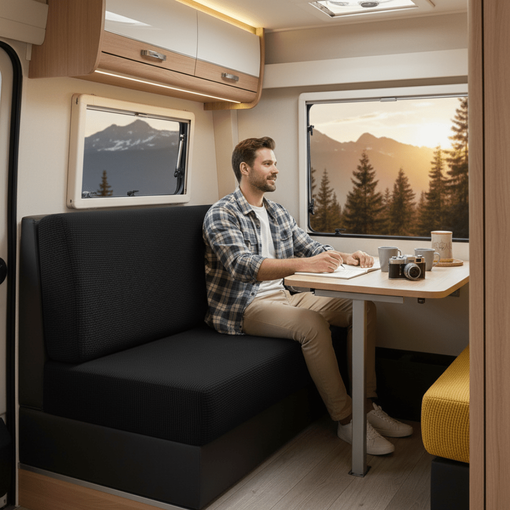 CAMPERCOVER – Complete seat cover set for motorhomes & caravans