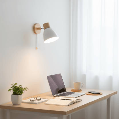 YADIEL WALL LIGHT - Modern wall lamp made of wood in Nordic style