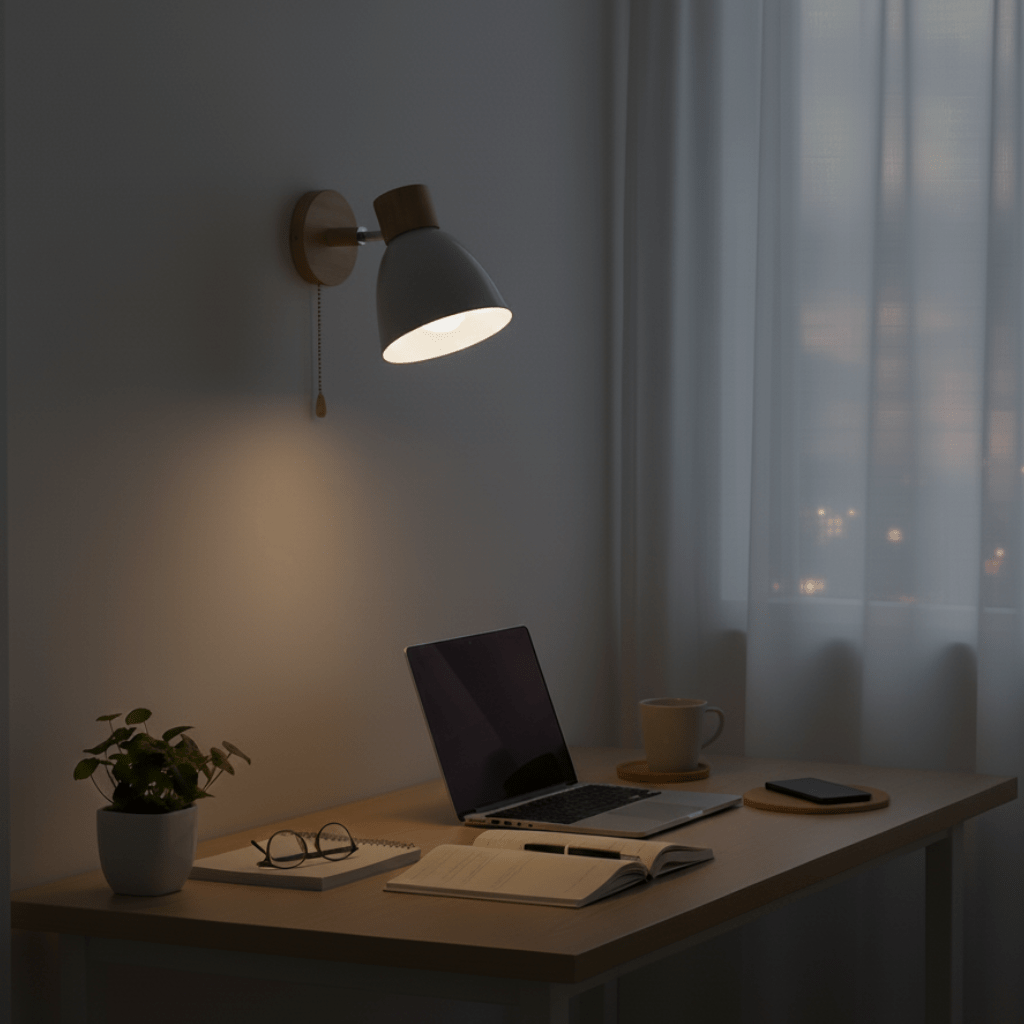 YADIEL WALL LIGHT - Modern wall lamp made of wood in Nordic style