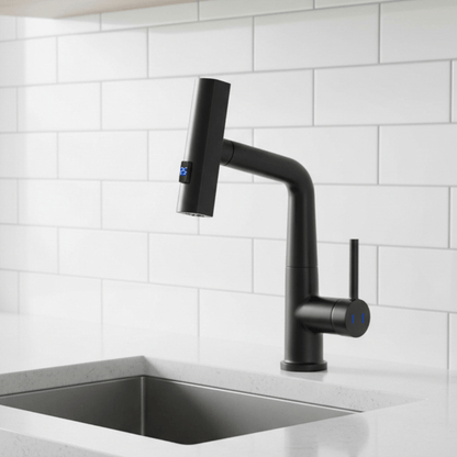 WaterMaster Faucet - 360° rotating tap with LED temperature display