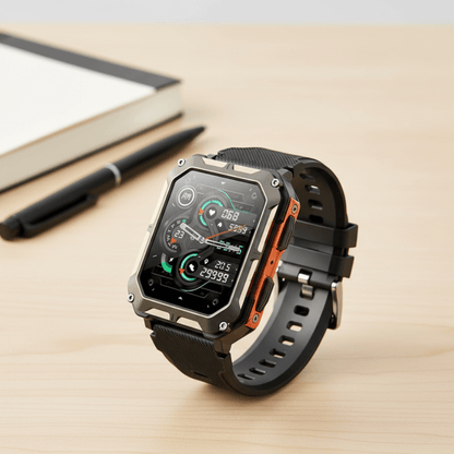 Vitalon Prestige Smartwatch | Stainless Steel Smartwatch with Fitness & Health Tracking | Elegant Design & Long Battery Life