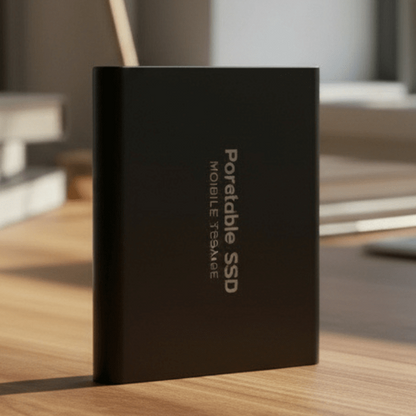 SpeedVault SSD – External 100GB Hard Drive with Ultra-Fast USB-C & USB 3.1 Connection