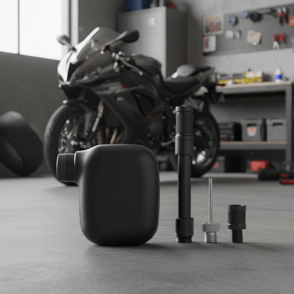 Rechargeable Mini Bike Pump - Portable bike pump with 100 PSI & USB-C