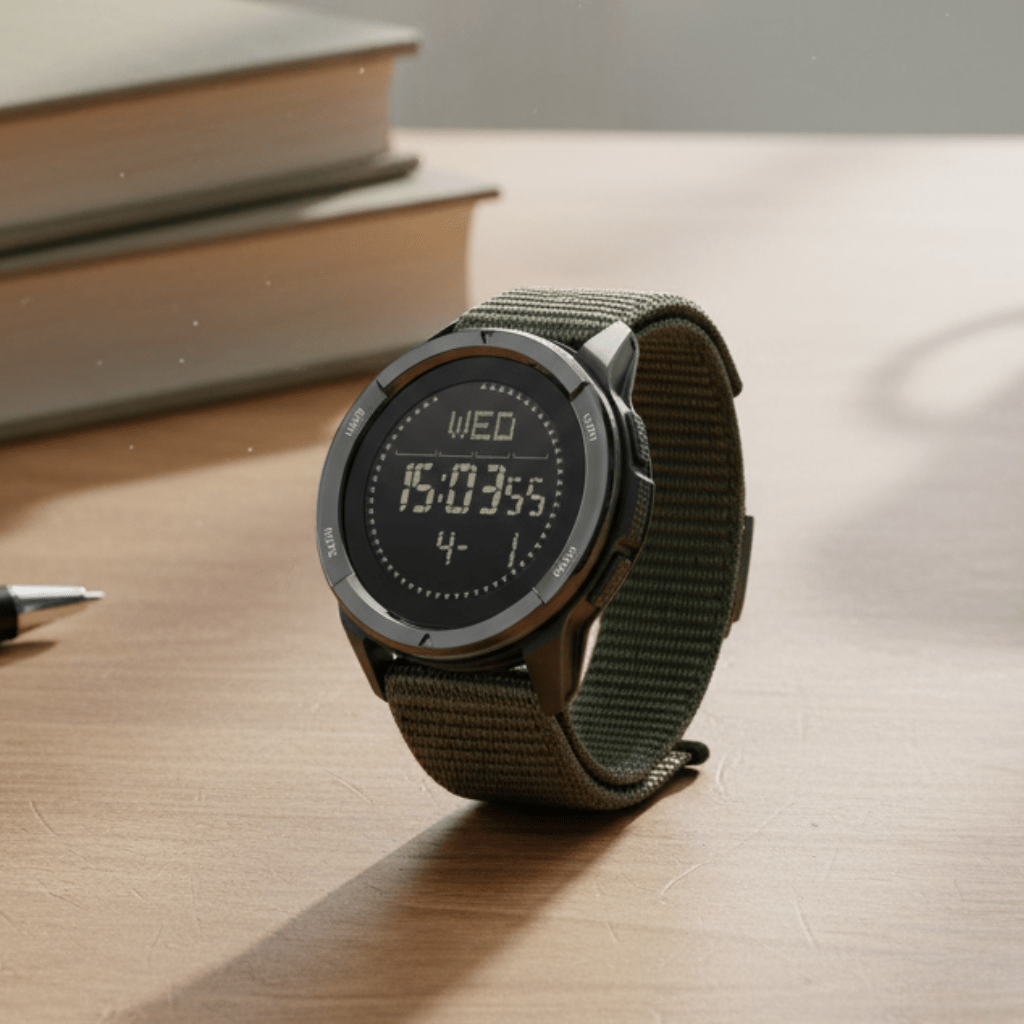 OUTDOORTIME – Sports watch with carbon design for adventure